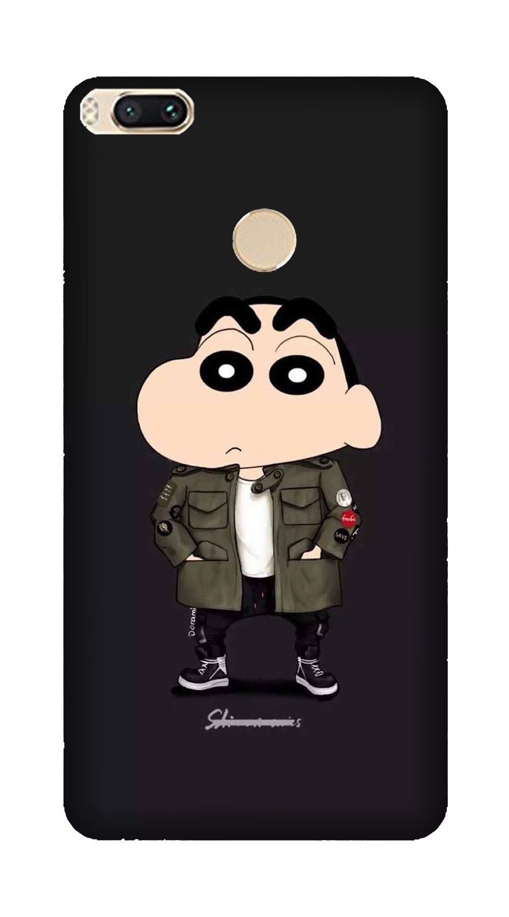 Shin Chan Mobile Back Case for Mi A1 (Design - 391)
