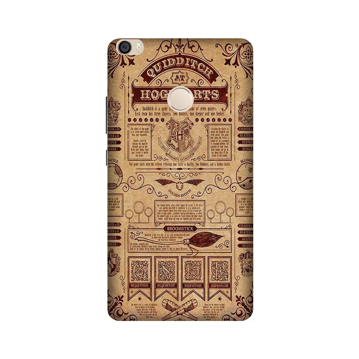 Hogwarts Mobile Back Case for Mi Max 2 (Design - 304) Hogwarts Mobile Back Case for Mi Max 2 (Design - 304)