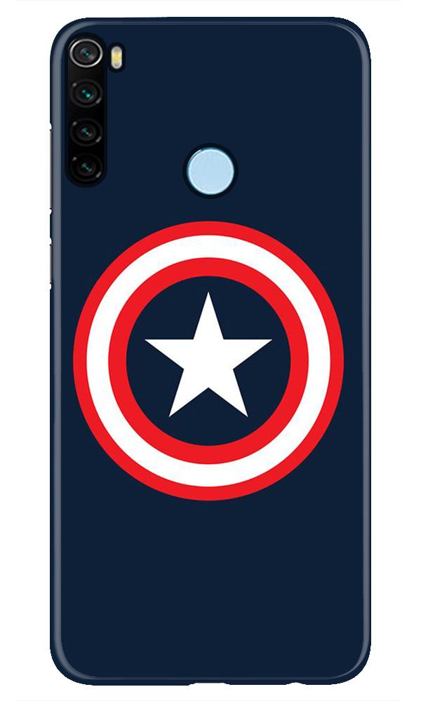 Captain America Mobile Back Case for Xiaomi Redmi Note 8 (Design - 42) Captain America Case for Xiaomi Redmi Note 8