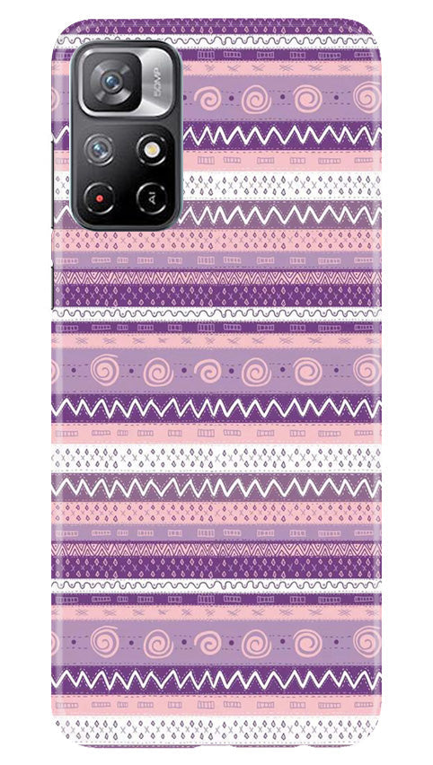 Zigzag line pattern3 Mobile Back Case for Redmi Note 11 (Design - 11) Zigzag line pattern3 Case for Redmi Note 11