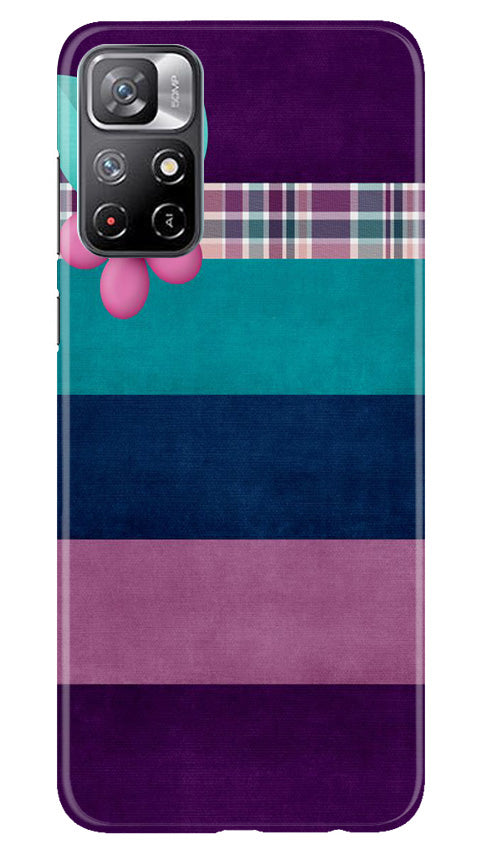 Purple Blue Mobile Back Case for Redmi Note 11 (Design - 37) Purple Blue Case for Redmi Note 11