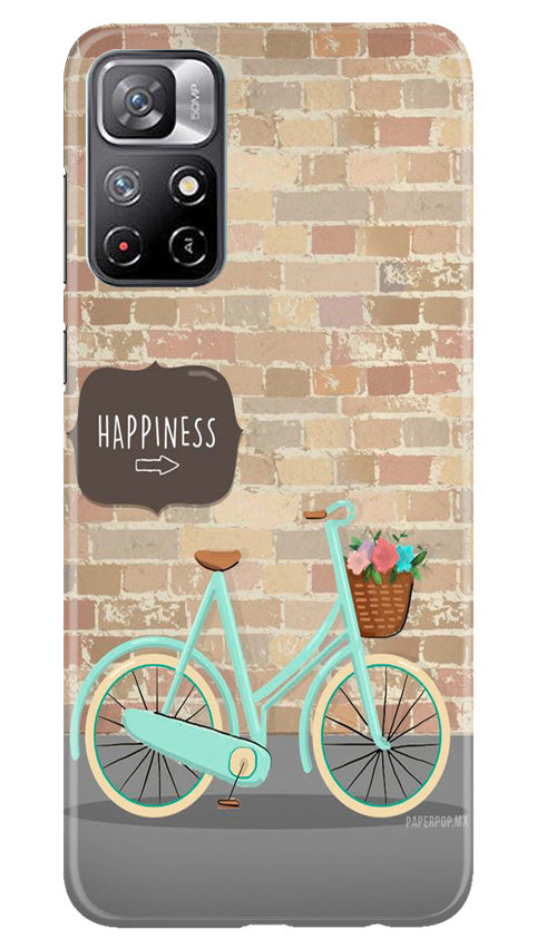 Happiness Mobile Back Case for Redmi Note 11 (Design - 53) Happiness Case for Redmi Note 11