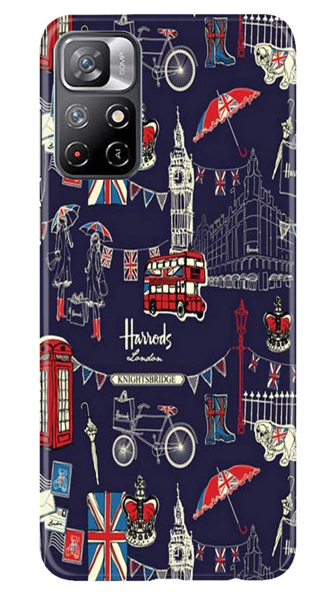 Love London Mobile Back Case for Redmi Note 11 (Design - 75) Love London Case for Redmi Note 11