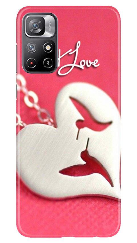 Just love Mobile Back Case for Redmi Note 11 (Design - 88) Just love Case for Redmi Note 11