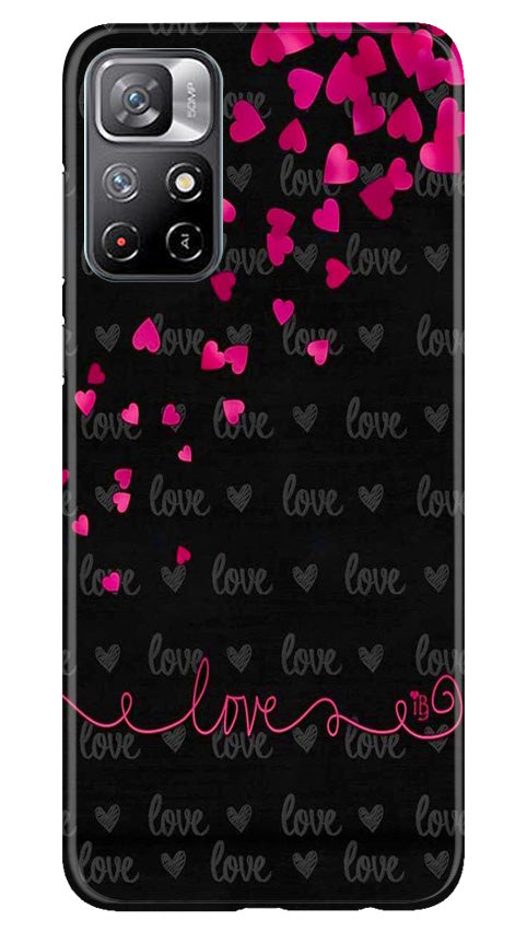 Love in Air Mobile Back Case for Redmi Note 11 (Design - 89) Love in Air Case for Redmi Note 11