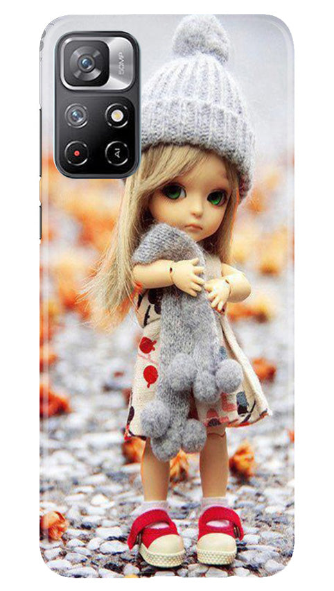 Cute Doll Mobile Back Case for Redmi Note 11 (Design - 93) Cute Doll Case for Redmi Note 11