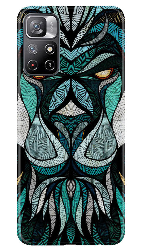 Lion Mobile Back Case for Redmi Note 11 (Design - 97) Lion Case for Redmi Note 11