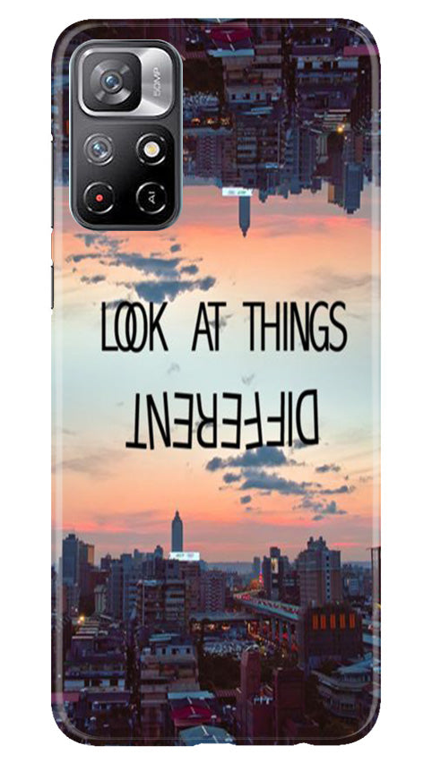 Look at things different Mobile Back Case for Redmi Note 11 (Design - 99) Look at things different Case for Redmi Note 11