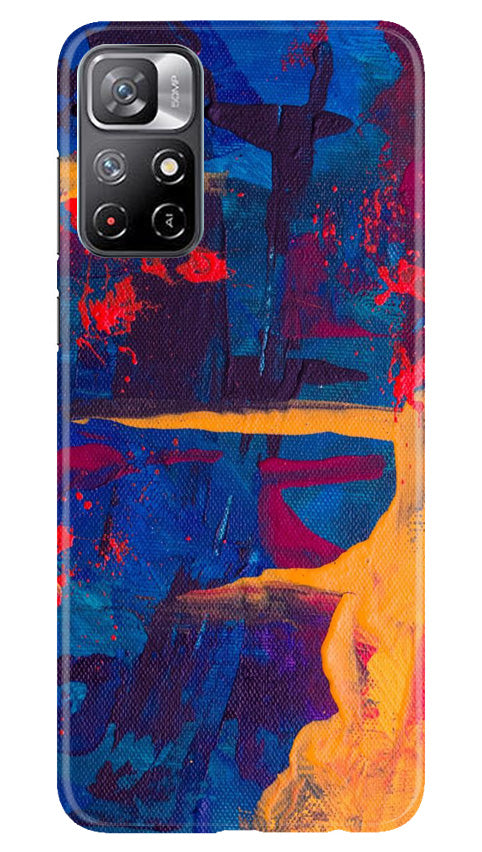 Modern Art Mobile Back Case for Redmi Note 11 (Design - 206) Modern Art Case for Redmi Note 11 (Design No. 206)