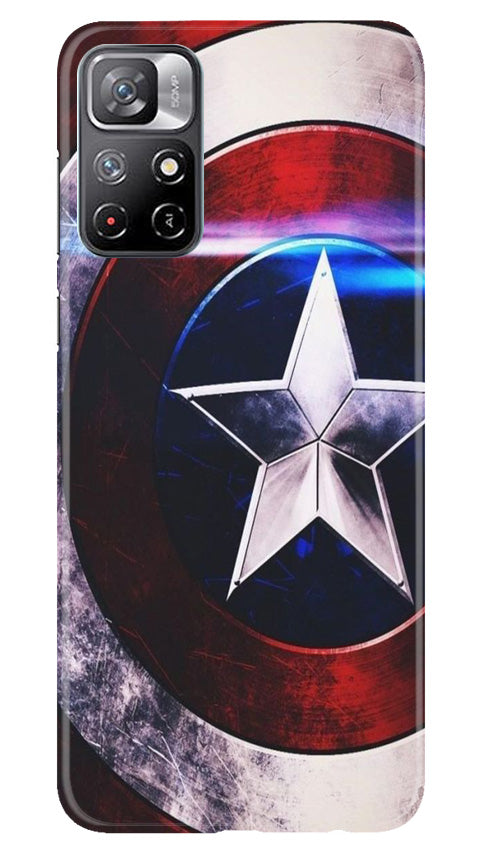 Captain America Mobile Back Case for Redmi Note 11 (Design - 249) Captain America Case for Redmi Note 11 (Design No. 218)
