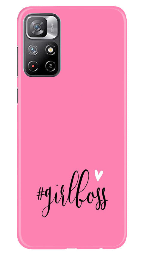 Girl Boss Black Mobile Back Case for Redmi Note 11 (Design - 237) Girl Boss Black Case for Redmi Note 11 (Design No. 237)