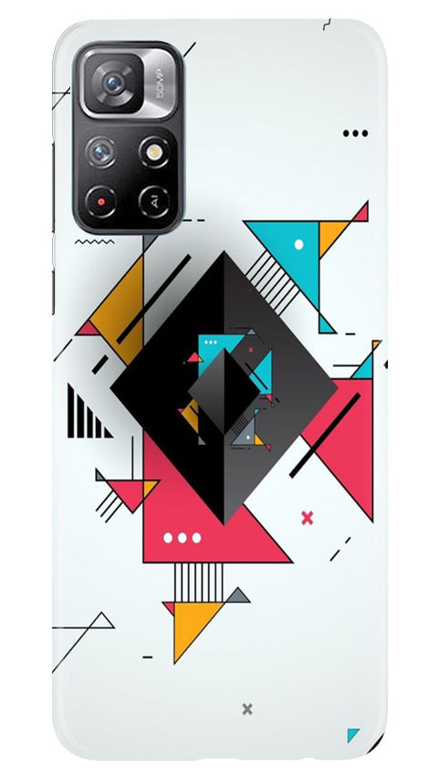 Diffrent Four Color Pattern Case for Redmi Note 11 (Design No. 244)
