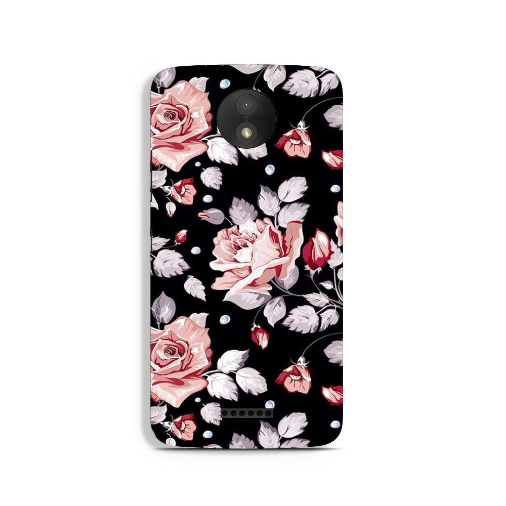 Pink rose Case for Moto C Pink rose Case for Moto C