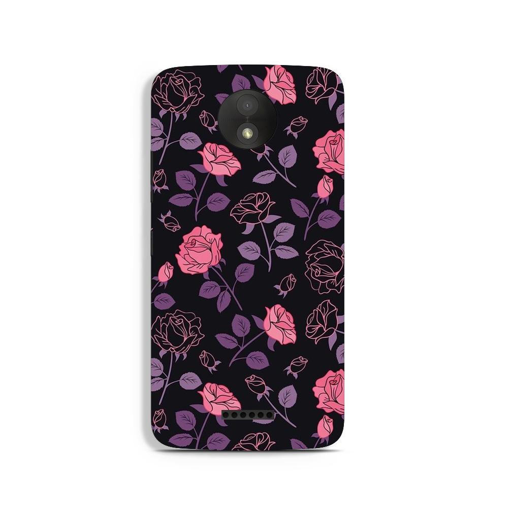 Rose Black Background Case for Moto C Plus Rose Black Background Case for Moto C Plus