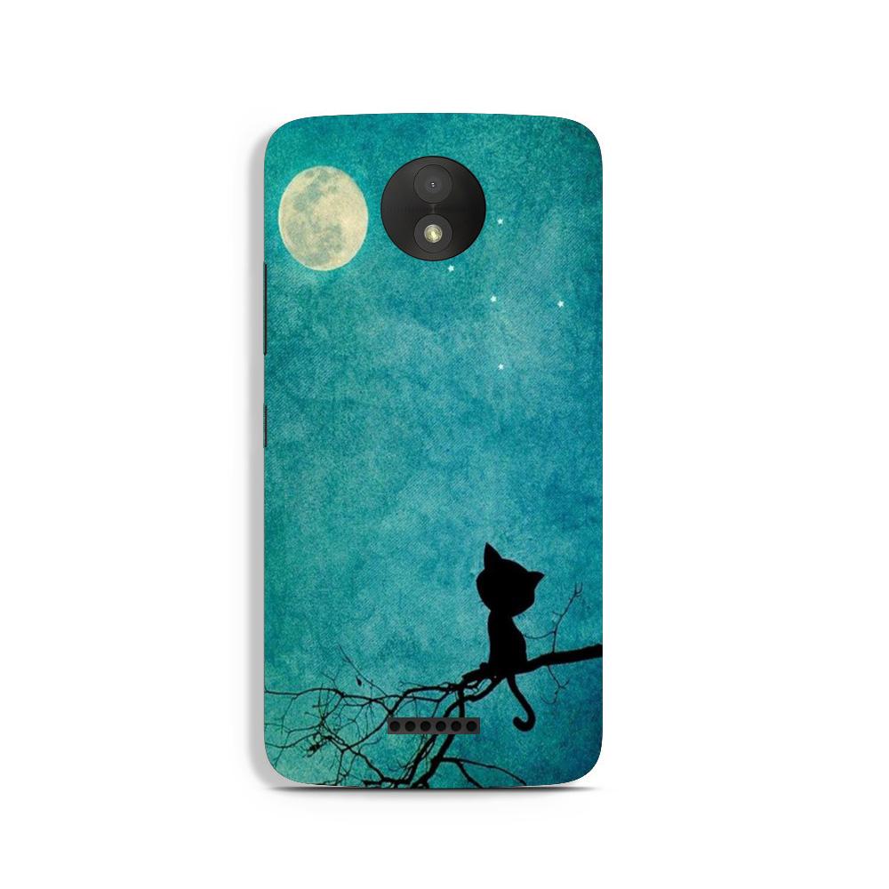 Moon cat Case for Moto C Plus Moon cat Case for Moto C Plus