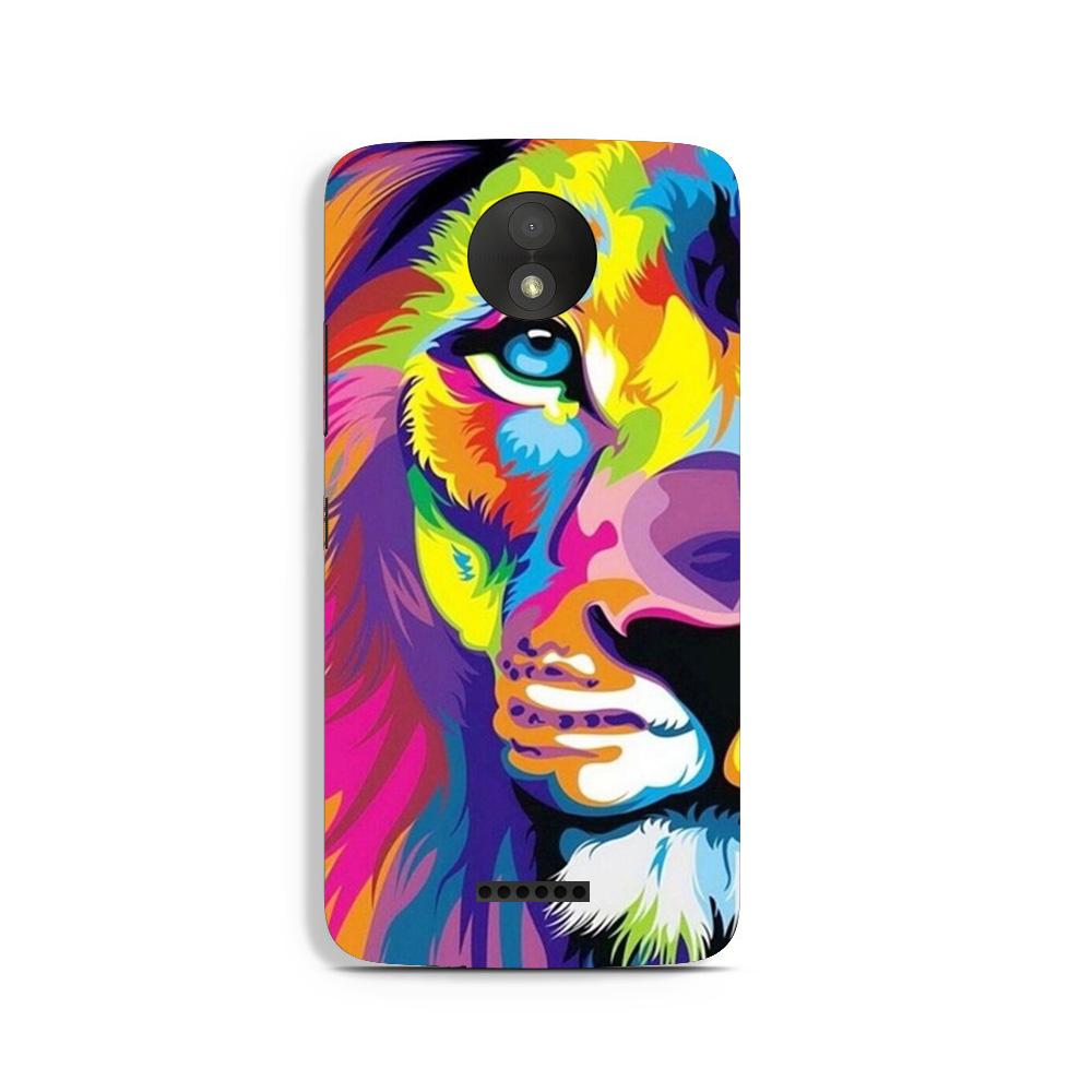 Colorful Lion Case for Moto C Plus (Design - 110) Colorful Lion Case for Moto C Plus (Design - 110)
