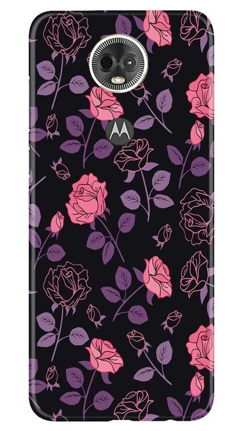 Rose Pattern Mobile Back Case for Moto E5 Plus (Design - 2) Rose Pattern Case for Moto E5 Plus