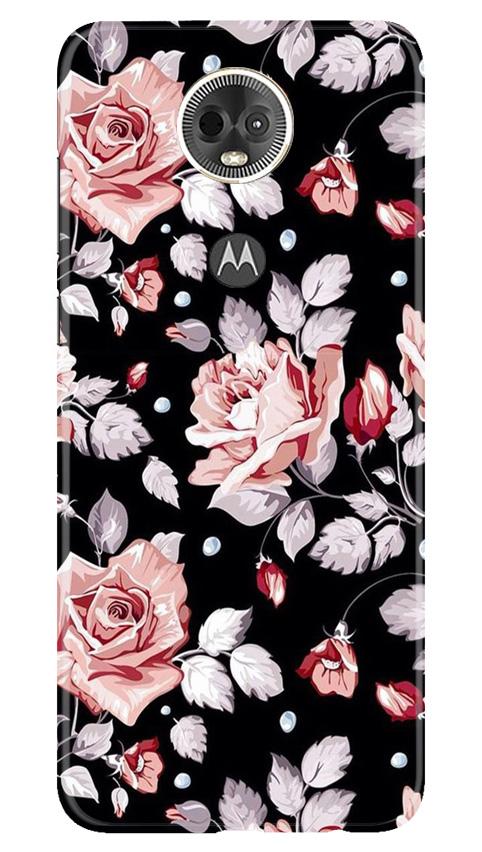 Pink rose Mobile Back Case for Moto E5 Plus (Design - 12) Pink rose Case for Moto E5 Plus