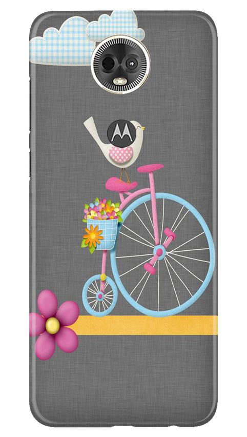 Sparron with cycle Mobile Back Case for Moto E5 Plus (Design - 34) Sparron with cycle Case for Moto E5 Plus