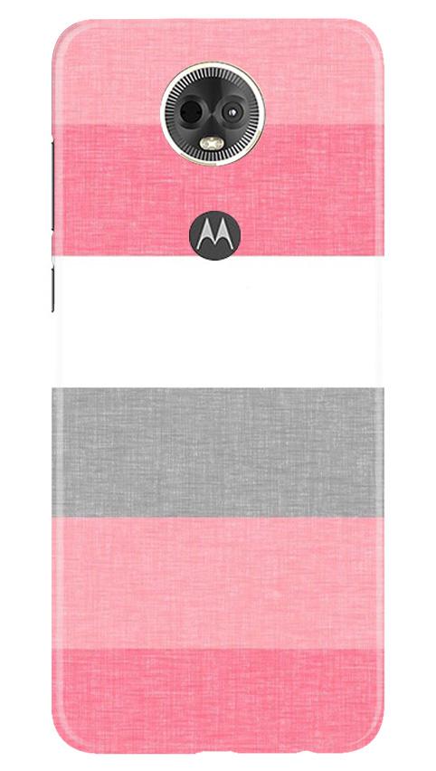 Pink white pattern Mobile Back Case for Moto E5 Plus (Design - 55) Pink white pattern Case for Moto E5 Plus
