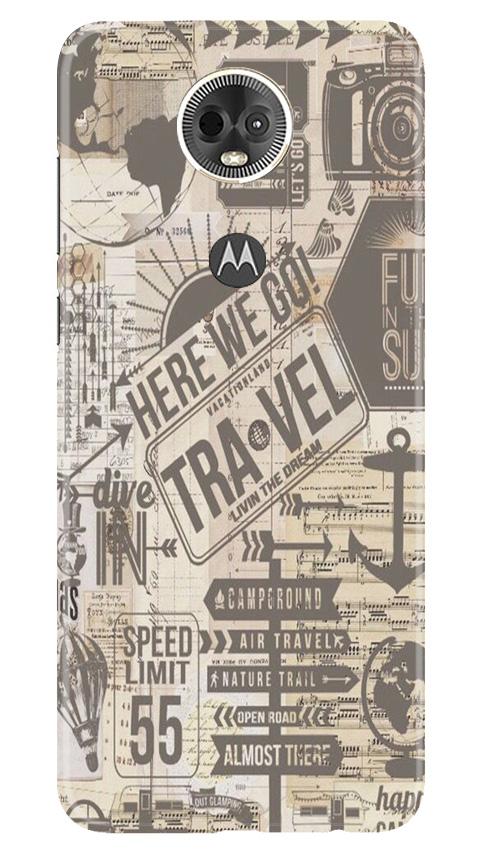Travel Mobile Back Case for Moto E5 Plus (Design - 104) Travel Case for Moto E5 Plus (Design - 104)