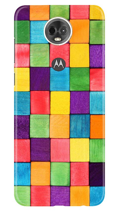 Colorful Square Mobile Back Case for Moto E5 Plus (Design - 218) Colorful Square Case for Moto E5 Plus (Design No. 218)
