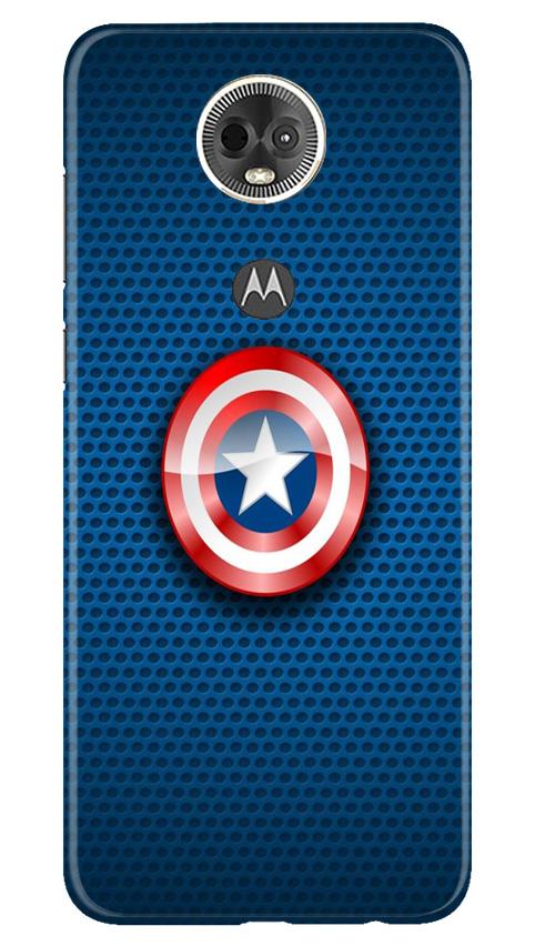 Captain America Shield Mobile Back Case for Moto E5 Plus (Design - 253) Captain America Shield Case for Moto E5 Plus (Design No. 253)