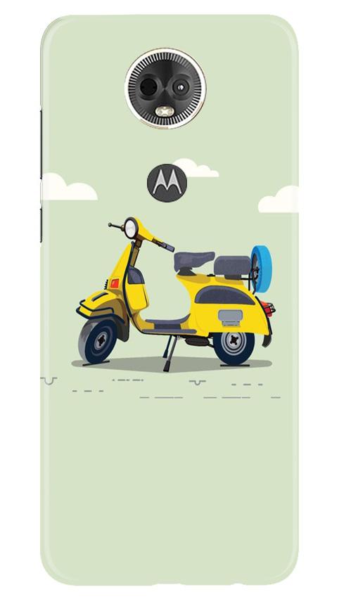 Vintage Scooter Mobile Back Case for Moto E5 Plus (Design - 260) Vintage Scooter Case for Moto E5 Plus (Design No. 260)