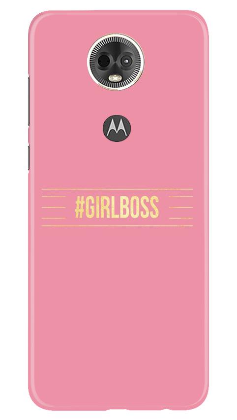 Girl Boss Pink Mobile Back Case for Moto E5 Plus (Design - 263) Girl Boss Pink Case for Moto E5 Plus (Design No. 263)