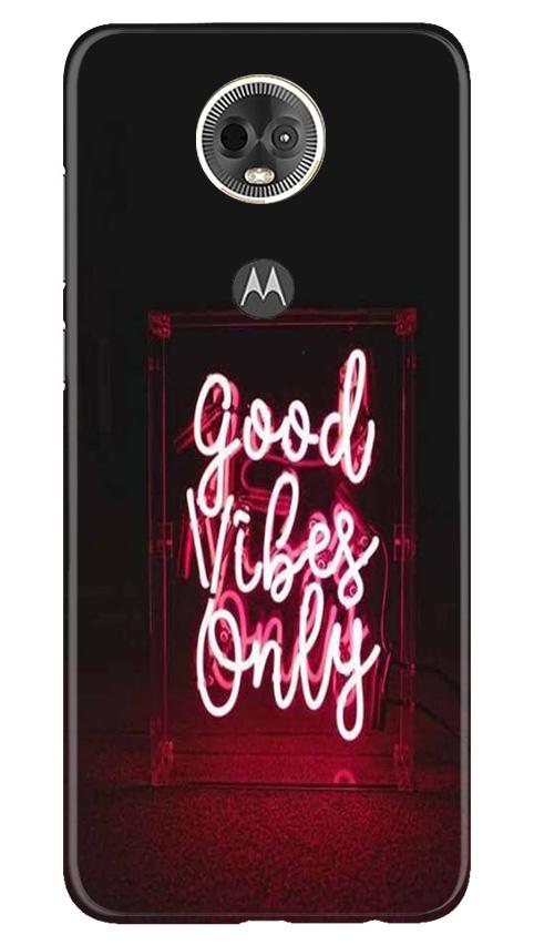 Good Vibes Only Mobile Back Case for Moto E5 Plus (Design - 354) Good Vibes Only Mobile Back Case for Moto E5 Plus (Design - 354)