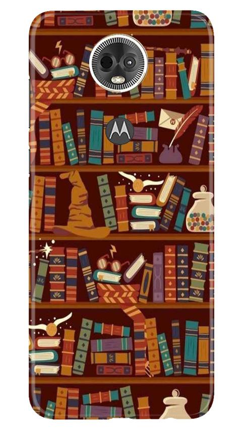 Book Shelf Mobile Back Case for Moto E5 Plus (Design - 390) Book Shelf Mobile Back Case for Moto E5 Plus (Design - 390)