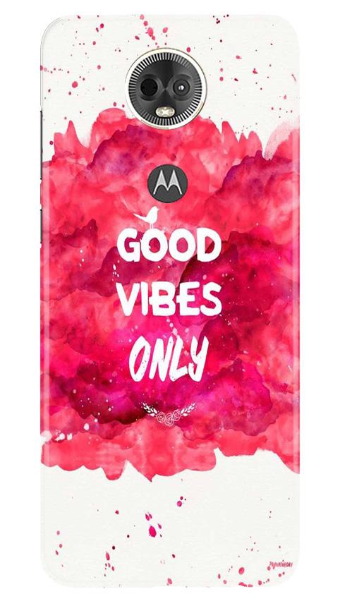 Good Vibes Only Mobile Back Case for Moto E5 Plus (Design - 393) Good Vibes Only Mobile Back Case for Moto E5 Plus (Design - 393)