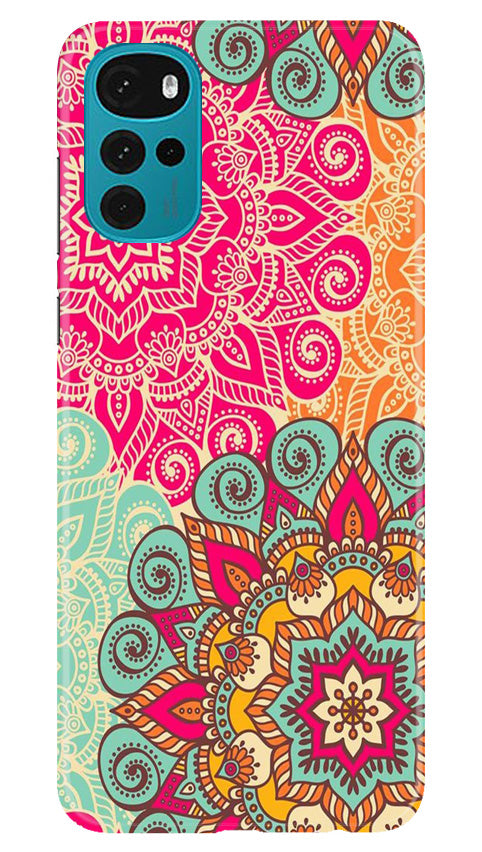 Rangoli art Mobile Back Case for Moto G22 (Design - 6) Rangoli art Case for Moto G22