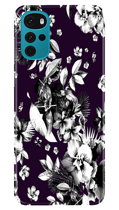white flowers Mobile Back Case for Moto G22 (Design - 7) white flowers Case for Moto G22