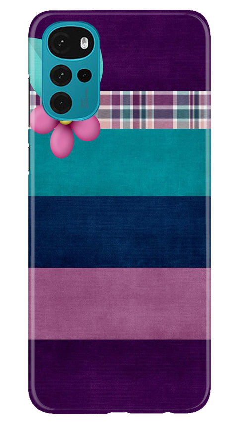 Purple Blue Mobile Back Case for Moto G22 (Design - 37) Purple Blue Case for Moto G22