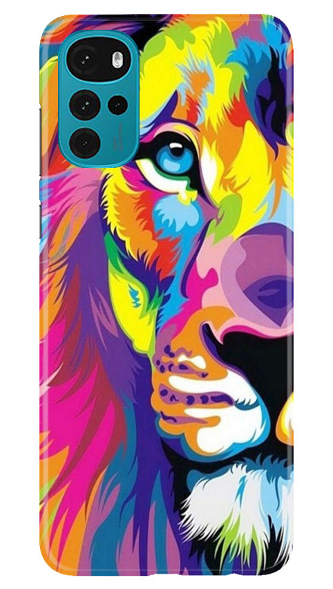 Colorful Lion Mobile Back Case for Moto G22 (Design - 110) Colorful Lion Case for Moto G22 (Design - 110)