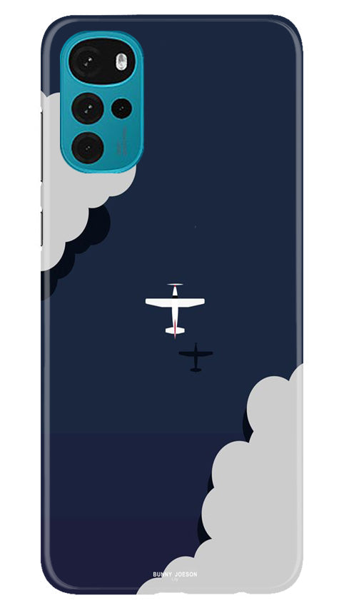 Clouds Plane Mobile Back Case for Moto G22 (Design - 165) Clouds Plane Case for Moto G22 (Design - 165)