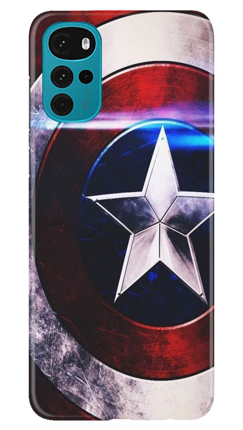 Captain America Mobile Back Case for Moto G22 (Design - 249) Captain America Case for Moto G22 (Design No. 218)