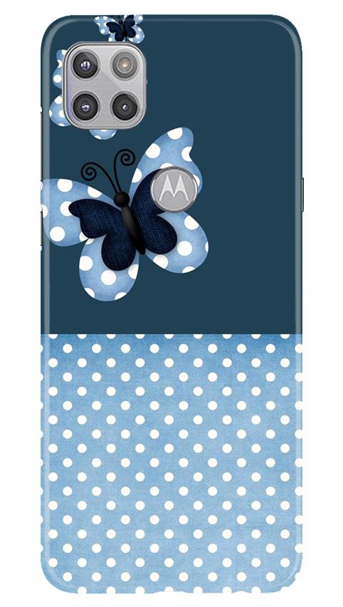 White dots Butterfly Mobile Back Case for Moto G 5G (Design - 31) White dots Butterfly Case for Moto G 5G