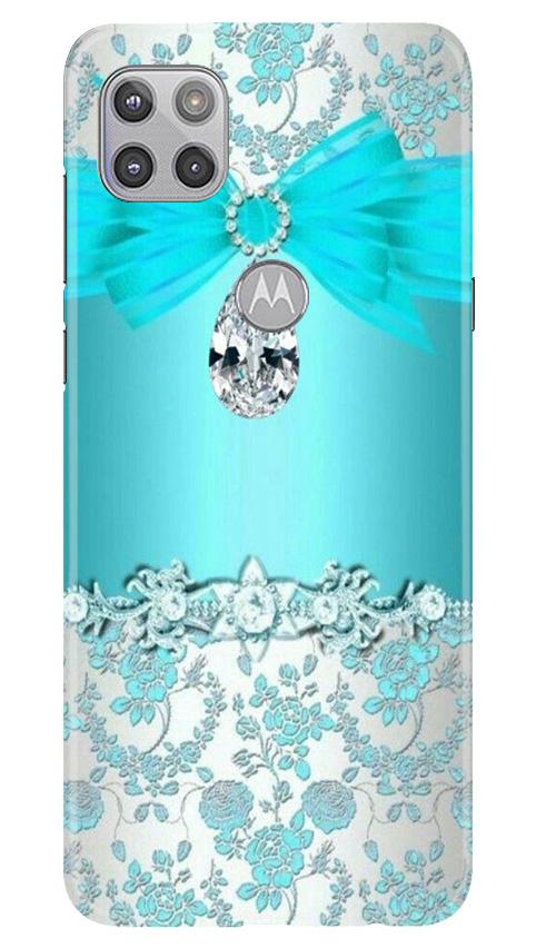 Shinny Blue Background Mobile Back Case for Moto G 5G (Design - 32) Shinny Blue Background Case for Moto G 5G