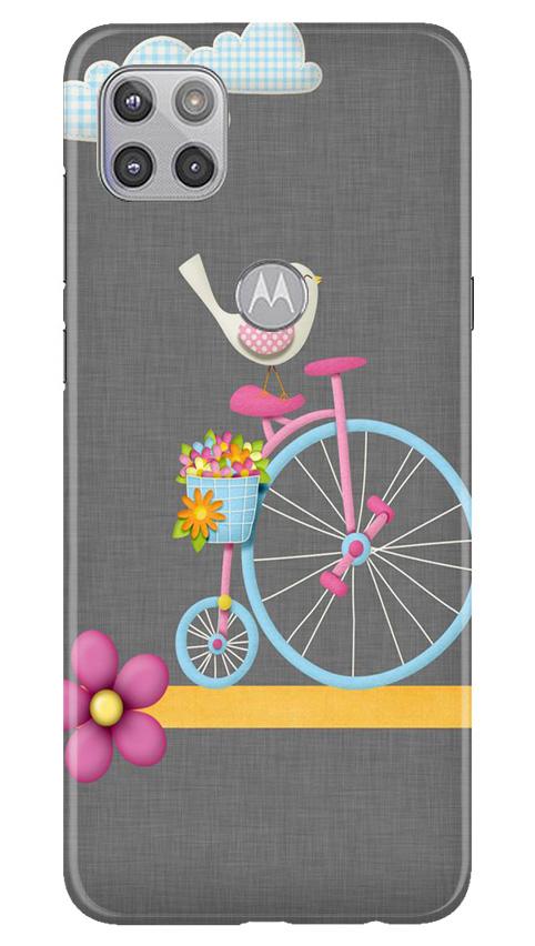 Sparron with cycle Mobile Back Case for Moto G 5G (Design - 34) Sparron with cycle Case for Moto G 5G