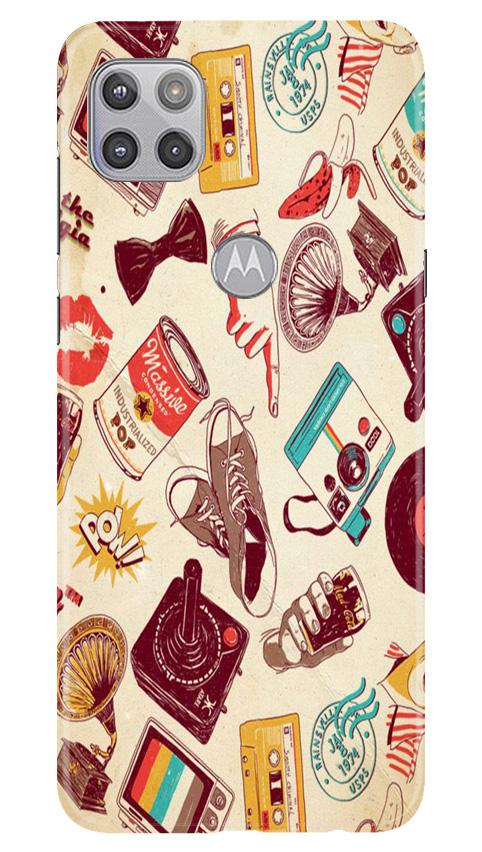Vintage Mobile Back Case for Moto G 5G (Design - 35) Vintage Case for Moto G 5G