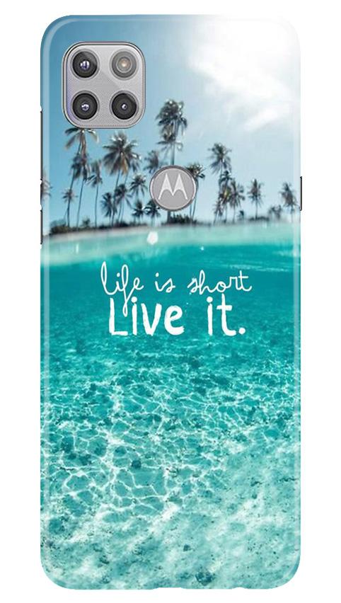 Life is short live it Mobile Back Case for Moto G 5G (Design - 45) Life is short live it Case for Moto G 5G