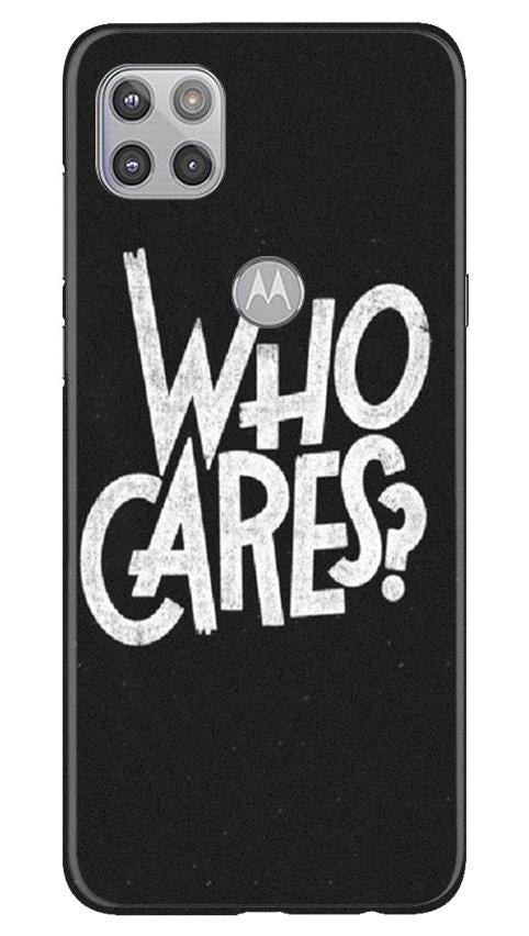 Who Cares Mobile Back Case for Moto G 5G (Design - 94) Who Cares Case for Moto G 5G