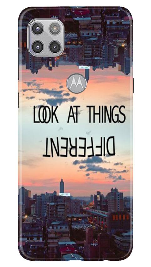 Look at things different Mobile Back Case for Moto G 5G (Design - 99) Look at things different Case for Moto G 5G