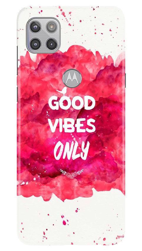 Good Vibes Only Mobile Back Case for Moto G 5G (Design - 393) Good Vibes Only Mobile Back Case for Moto G 5G (Design - 393)