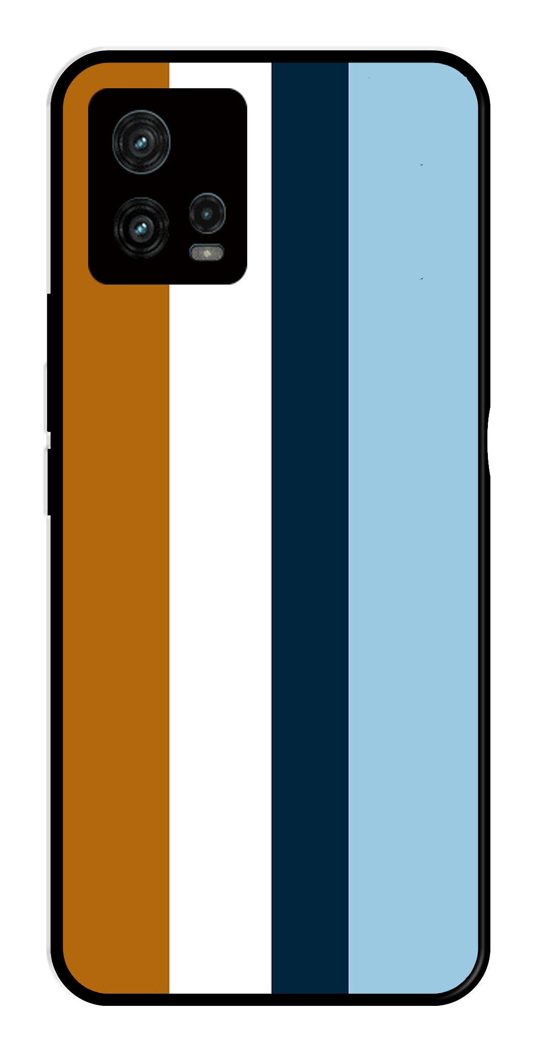 MultiColor Pattern Metal Mobile Case for Moto Edge 30 Fusion 5G MultiColor Pattern Metal Mobile Case for Moto Edge 30 Fusion 5G (Design No -17)