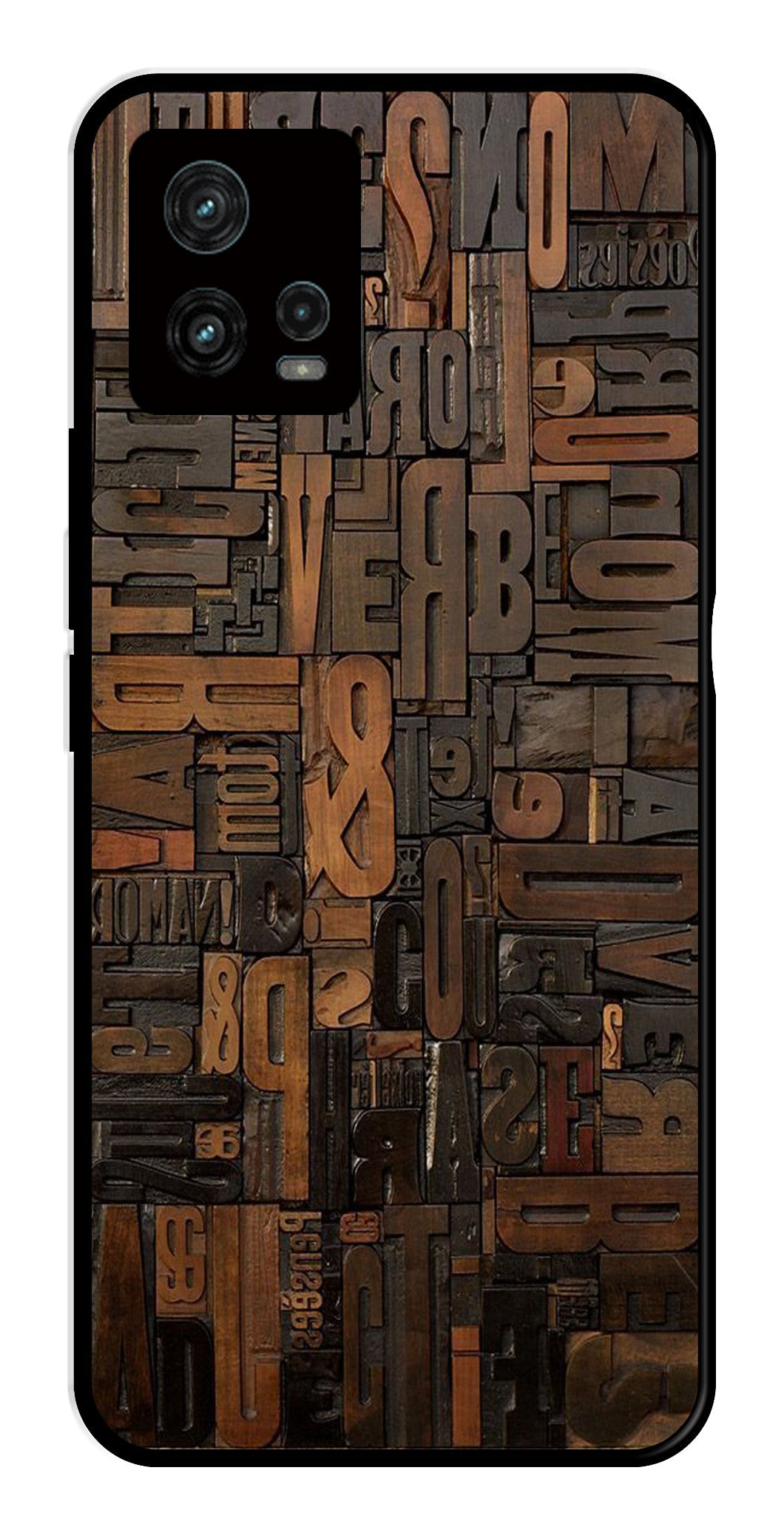 Alphabets Metal Mobile Case for Moto Edge 30 Fusion 5G Alphabets Metal Mobile Case for Moto Edge 30 Fusion 5G (Design No -32)
