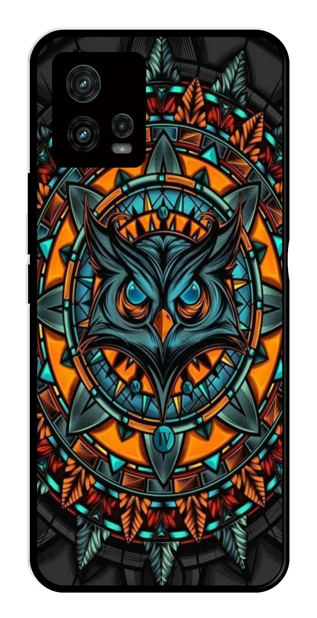 Owl Pattern Metal Mobile Case for Moto Edge 30 Ultra 5G Owl Pattern Metal Mobile Case for Moto Edge 30 Ultra 5G (Design No -42)