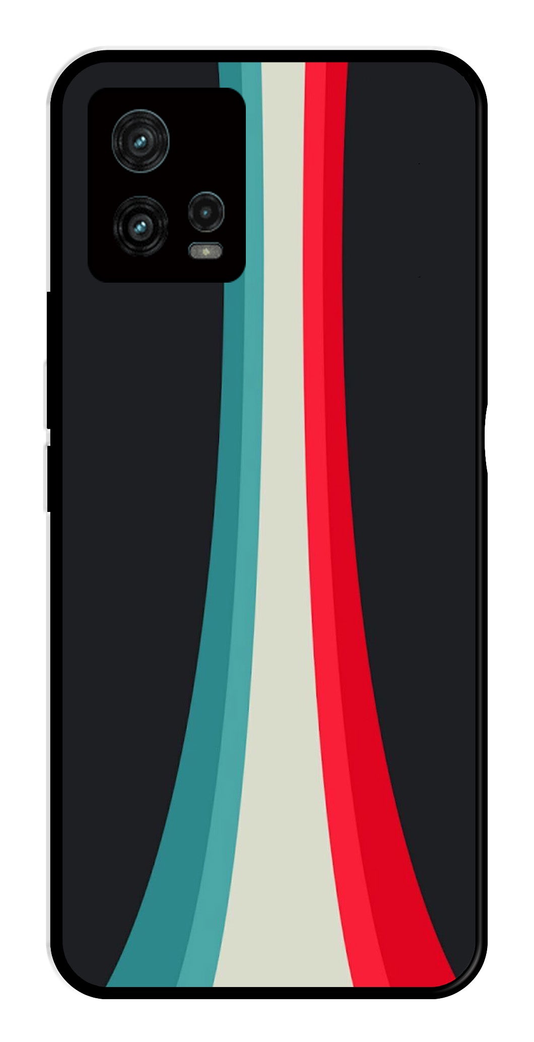 Modern Art Colorful Metal Mobile Case for Moto Edge 30 Fusion 5G Modern Art Colorful Metal Mobile Case for Moto Edge 30 Fusion 5G (Design No -48)